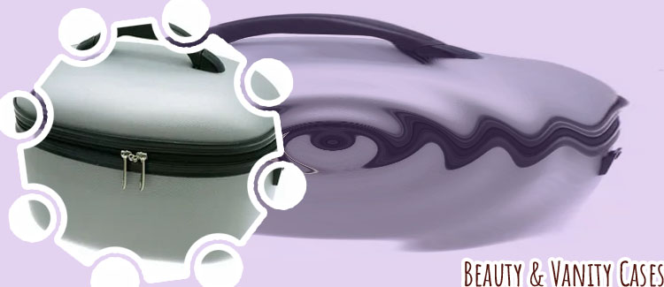 Hard shell travel vanity case