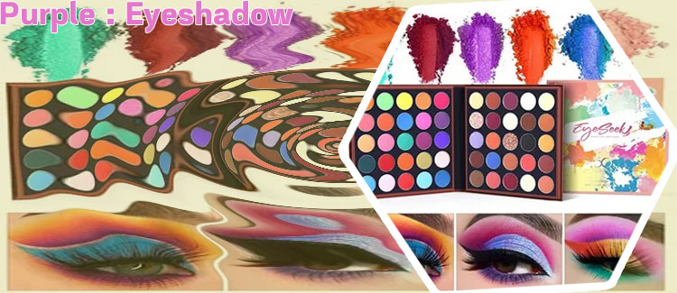Purple shimmer eyeshadow