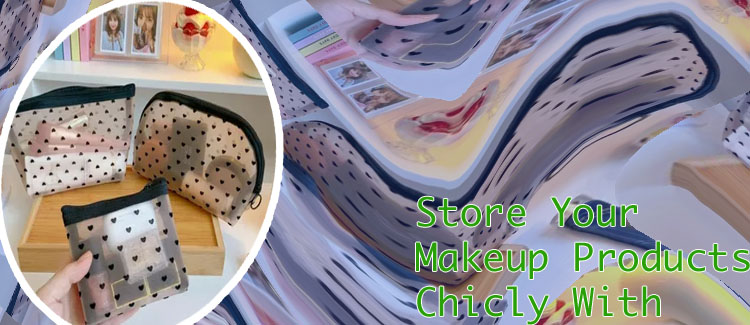 Stylish makeup pouch